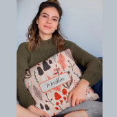 champignons roses rousses Jeter Oreiller