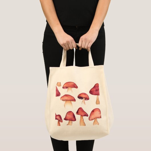 Champignons - sac fourre-tout d'épicerie (twill 10 (Devant (produit))