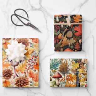 Champignons sauvages Enveloppement de papier feuil