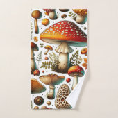 Champignons Sauvages Fantaisistes (Serviette à main)