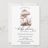 Champignons Snail Ombre Invitation Pois (Devant)