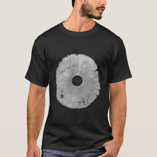 Champignons Spore Imprimer T-shirt Champignons Cad (Devant)