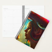 Champignons Visions Trippy AI Généré Art Planner (Devant avec enveloppe)