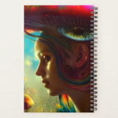 Champignons Visions Trippy AI Généré Art Planner (Dos)