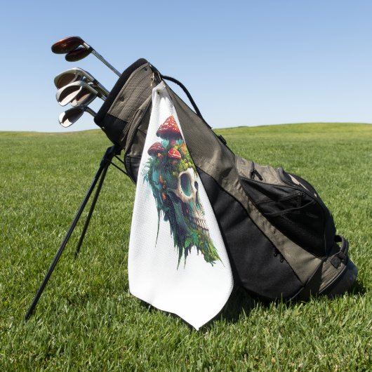 champignonschedelbos golfhanddoek (Groen)