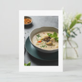 champignonsoep kaart (Staand voorkant)