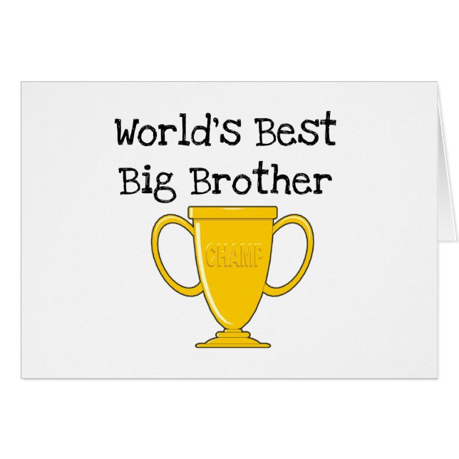 Champion Big Brother Tshirts en cadeaus (Voorkant Horizontaal)