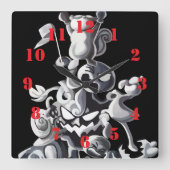 Champion By Squid Fear City Vierkante Klok (Voorkant)