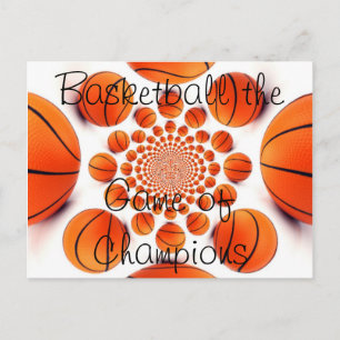 Champion Court Vision: Basketbal spel van de Champ Briefkaart
