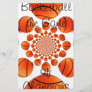 Champion Court Vision: Basketbal spel van de Champ Briefpapier