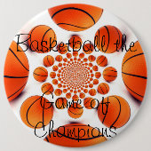 Champion Court Vision: Basketbal spel van de Champ Ronde Button 6,0 Cm (Voorkant)