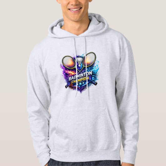 Champion de Badminton Graphique Sweat à Capuche Ad (Devant)