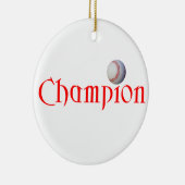 CHAMPION DE BASE-BALL - ORNEMENT DE NOËL (Droite)