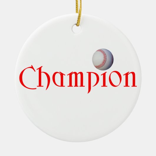 CHAMPION DE BASE-BALL - ORNEMENT DE NOËL (Devant)