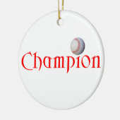 CHAMPION DE BASE-BALL - ORNEMENT DE NOËL (Gauche)