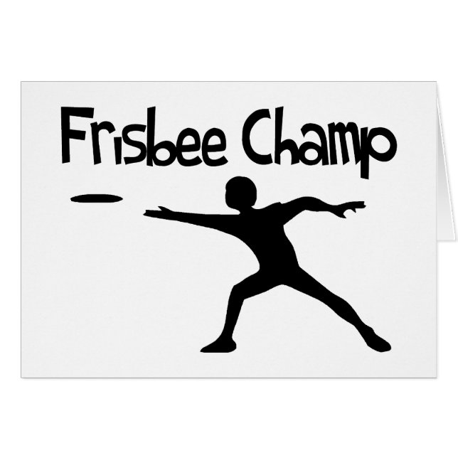 Champion de frisbee (Devant horizontal)