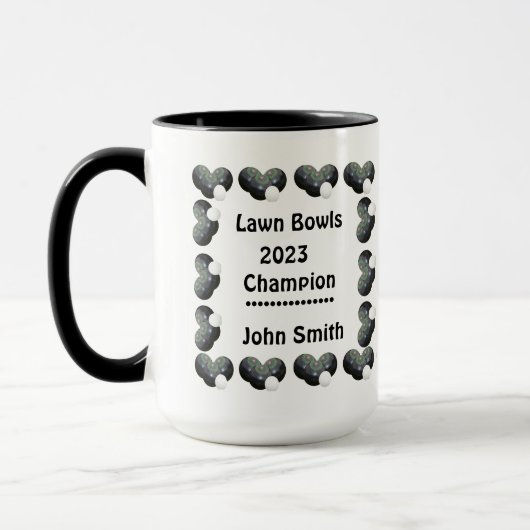 Champion des pelouses 2023, Mug de café (Gauche)