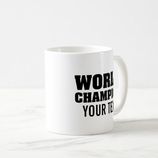 Champion du monde de café Mug (Devant droit)