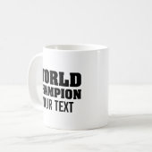 Champion du monde de café Mug (Devant gauche)