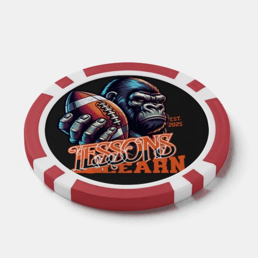 Champion Gorilla Lessons Learn Poker Chip (Enkel)
