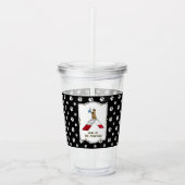 Champion koning van de berghondenbehendigheid grap acryl drinkbeker (Voorkant)