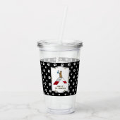 Champion koning van de berghondenbehendigheid grap acryl drinkbeker (Achterkant)