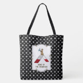 Champion koning van de berghondenbehendigheid grap draagtas (Achterkant)