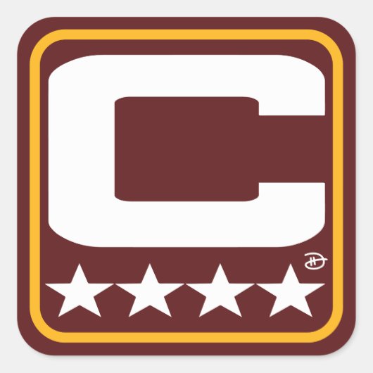 Champion Patch - WAS Burgundy Sticker (Devant)
