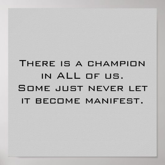 Champion Poster (Voorkant)