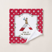Champion roi du chien de montagne agilité drôle (Gant de toilette)