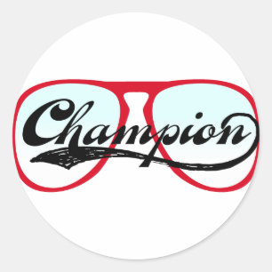Champion Ronde Sticker