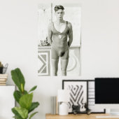 Champion zwemmen, jaren 20 poster (Thuiskantoor)