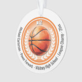 Championnat de basket-ball Monogram Orament (devant)