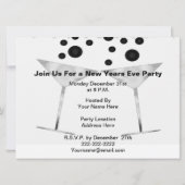 Championnat noir et blanc Nouvel An Invitation (Dos)