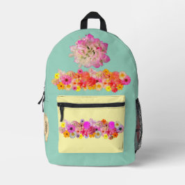 Champion's Bouquet Print Cut Sew Bag Bedrukte Rugzak