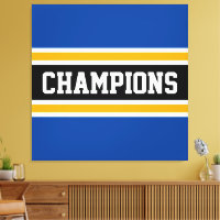 CHAMPIONS Sportief Vet Blauw Zwart Geel Strepen