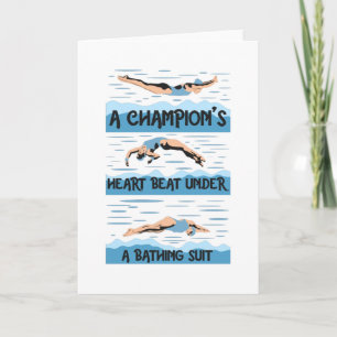 Champions Swimmer - Bathing Suit Kaart