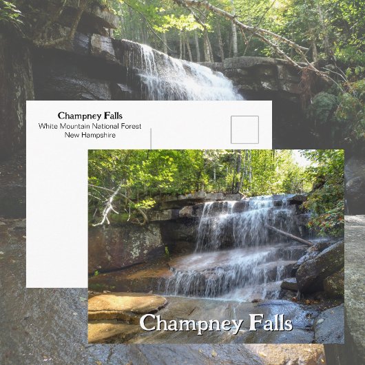 Champney Falls White Mountains Waterfall NH Briefkaart