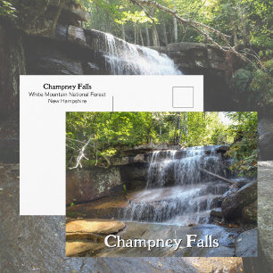 Champney Falls White Mountains Waterval NH Briefkaart