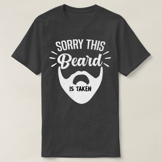 CHAMPRINT Sorry dat deze baard grappig is T-shirt (Design voorkant)