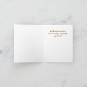 Champs Abstraits de Carte de remerciements d'or (Intérieur)