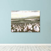 Champs de coton arctique : toile standard d'impres (Insitu (Plancher de Bois))