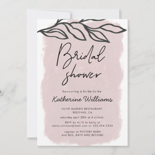 Champs de Dreams Bridal Shower Invitation (Devant)