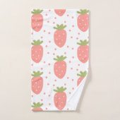 Champs de fraises (Serviette à main)