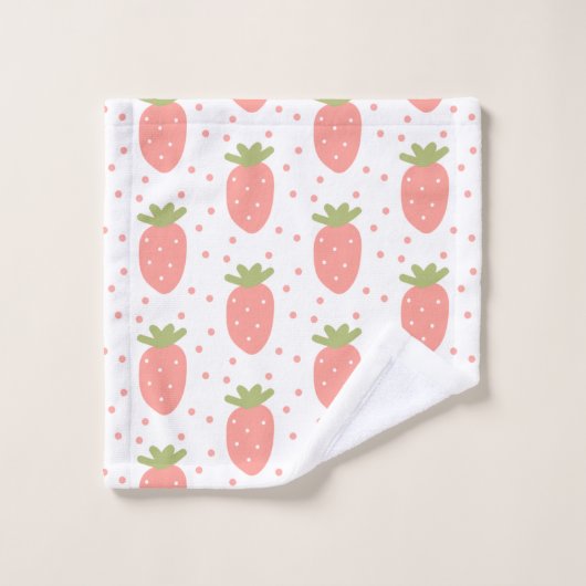 Champs de fraises (Gant de toilette)