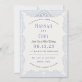 Champs de lavande du Faire-part de mariage occiden (Devant)