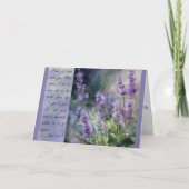 Champs de Lavande Tranquilles Carte de Vœux Inspir (Devant)