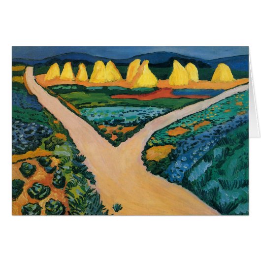 Champs de légumes par August Macke, Art Vintage (Devant horizontal)