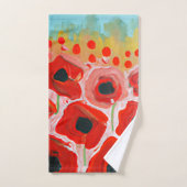 Champs de pavot (Serviette à main)