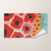 Champs de pavot (Serviette à main)
